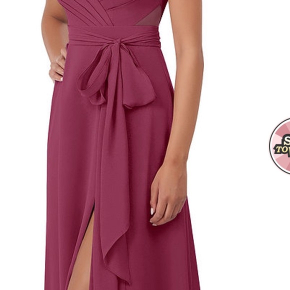 Formal dress long Mulberry color size A4 - Picture 5 of 8